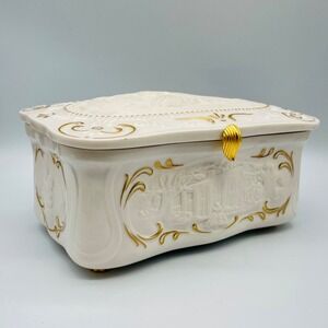 Music Jewelry Box Gone With The Wind 50th Anniversary Franklin Mint Works